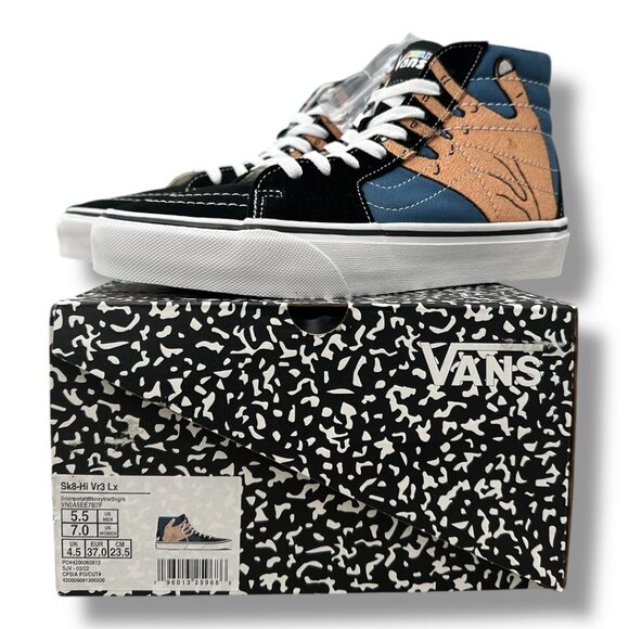 Vans Imran Potato x SK8-Hi VR3 LX Black and blue VN0A5EE7B7 Size US men 5.5 - Picture 1 of 9
